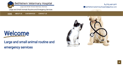 Desktop Screenshot of bethlehemveterinaryhospital.com
